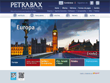 Tablet Screenshot of petrabaxargentina.com